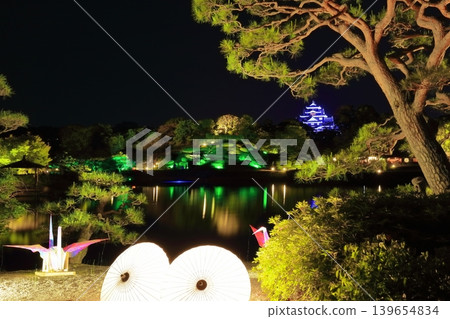 [Okayama Prefecture] Springtime Fantasy Garden and Springtime Illumination at Korakuen Garden and Okayama Castle (after major renovations in the Reiwa era) 139654834