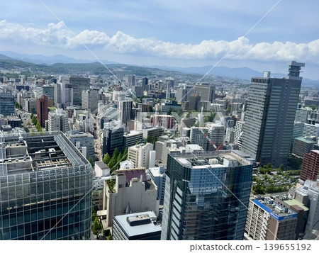 從高層建築上俯瞰仙台市中心 從高層建築上俯瞰仙台市中心 139655192
