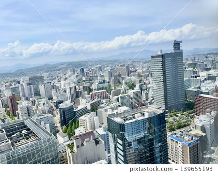 從高層建築上俯瞰仙台市中心 從高層建築上俯瞰仙台市中心 139655193
