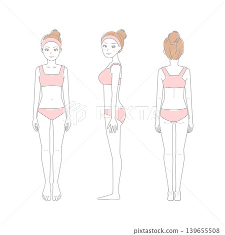 Full body set for slim women 139655508