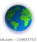 Planet Earth globe vector illustration for ecology and global science education. 139655753