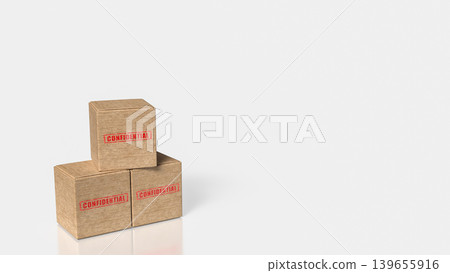 Confidential Archive Boxes For Secure Documents 3d render. Confidential Archive Boxes For Secure Documents 3d render. 139655916