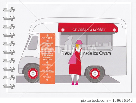 Illustration of kitchen car Illustration of kitchen car 139656143