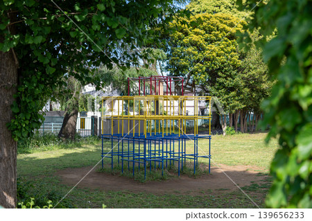 A park with a colorful jungle A park with a colorful jungle 139656233