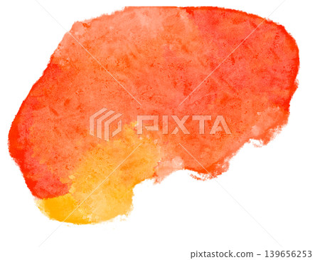 Red-orange watercolor blur effect | Hand-drawn abstract texture background 139656253