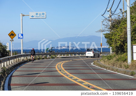 Hayama Chojagasaki, National Route 134 leading to Hayama Town Hayama Chojagasaki, National Route 134 leading to Hayama Town 139656419
