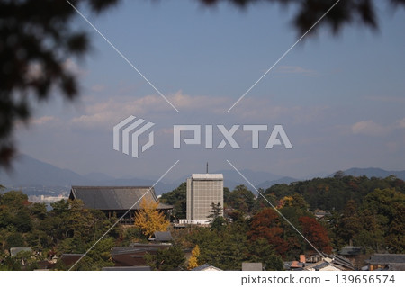 A panoramic view of the Senjokaku and the five-story pagoda, which are undergoing repair work, at Itsukushima Shrine in Miyajima-cho, Hatsukaichi City, Hiroshima Prefecture. A panoramic view of the Senjokaku and the five-story pagoda, which are undergoing repair work, at Itsukushima Shrine in Miyajima-cho, Hatsukaichi City, Hiroshima Prefecture. 139656574