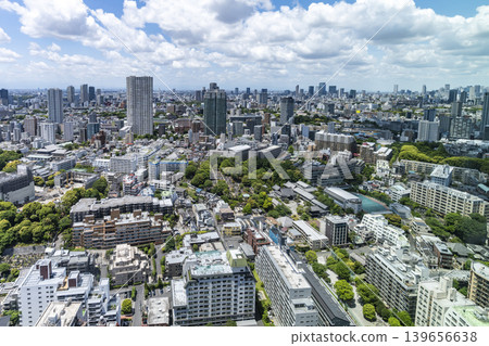 Cityscape from a high-rise building in Minato Ward, Tokyo Cityscape from a high-rise building in Minato Ward, Tokyo 139656638