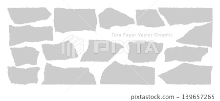 Torn paper vector graphic (Grey) Torn paper vector graphic (Grey) 139657265