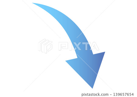 Arrow, descending, downward, blue, gradient Arrow, descending, downward, blue, gradient 139657654