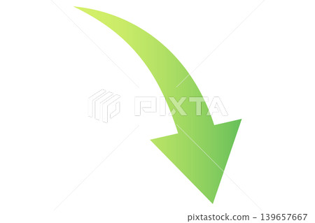 Arrow, descending, downward, green, gradient Arrow, descending, downward, green, gradient 139657667