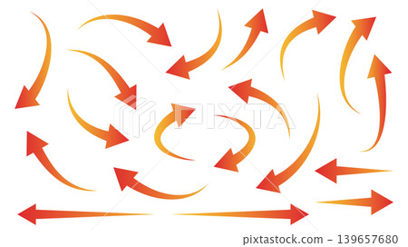 Arrow, Red, Variation Set, Gradient Arrow, Red, Variation Set, Gradient 139657680