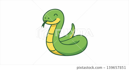 Cute cartoon green snake with the snake is coiled playfully cute animal curious animal wildlife illustration character adorable friendly charming whimsical entertainment education creature Cute cartoon green snake with the snake is coiled playfully cute animal curious animal wildlife illustration character adorable friendly charming whimsical entertainment education creature 139657851