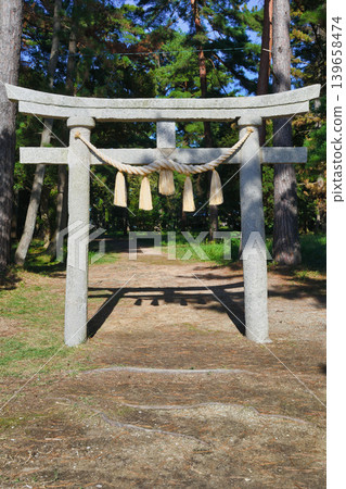 天橋立神社(橋立明神):面向阿蘇灣的鳥居(京都府宮津市) 天橋立神社(橋立明神):面向阿蘇灣的鳥居(京都府宮津市) 139658474