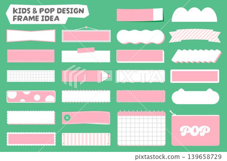 A collection of ideas for pop and cute title frames A collection of ideas for pop and cute title frames 139658729