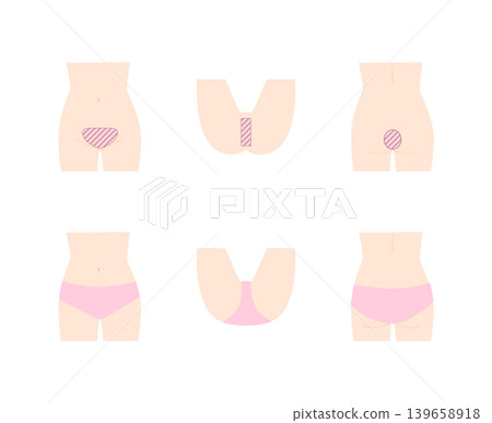 女性 VIO 的插圖 女性 VIO 的插圖 139658918