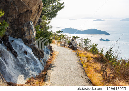 冬日的瀨戶內海，岡山縣倉敷市，鷲須山天文台 139658955
