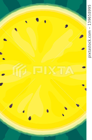 Yellow watermelon cross-section frame 2_vertical Yellow watermelon cross-section frame 2_vertical 139658995