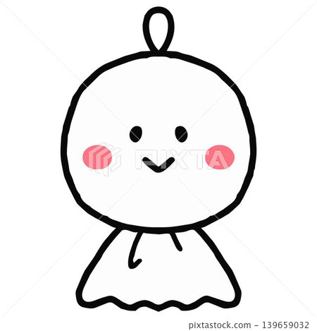 可愛的晴天娃娃(天氣娃娃)圖標,可用於信件和訊息中。 可愛的晴天娃娃(天氣娃娃)圖標,可用於信件和訊息中。 139659032
