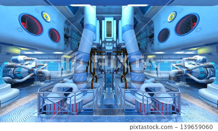 Scenery inside the spacecraft Scenery inside the spacecraft 139659060