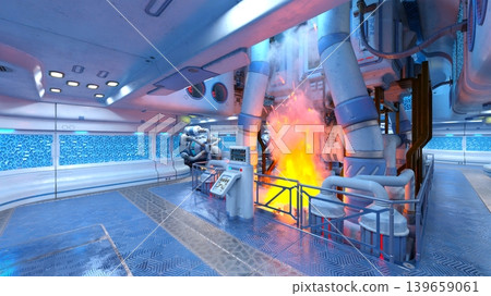 Scenery inside the spacecraft 139659061