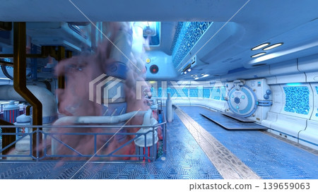 Scenery inside the spacecraft Scenery inside the spacecraft 139659063