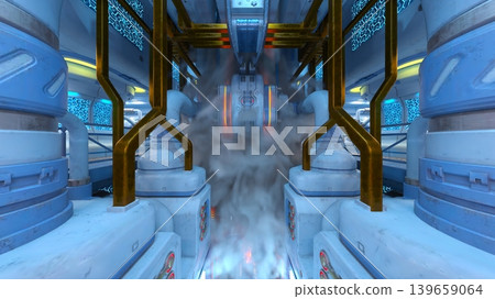Scenery inside the spacecraft Scenery inside the spacecraft 139659064