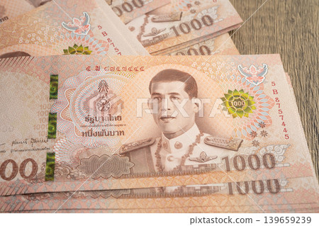 Thai baht banknote money, investment economy, accounting business and banking. Thai baht banknote money, investment economy, accounting business and banking. 139659239