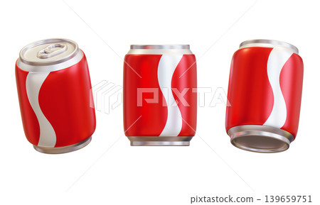 3D Render of Red Soda Can Isolated on Dark Background for Beverage Mockup 3D Render of Red Soda Can Isolated on Dark Background for Beverage Mockup 139659751
