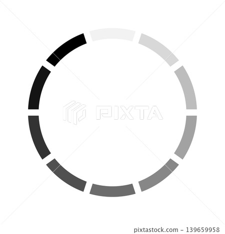 Circular icon indicating loading/loading 139659958