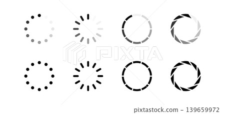 Loading icon set Loading icon set 139659972