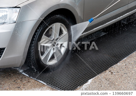 Carwash service, washing car in professional auto service Carwash service, washing car in professional auto service 139660697