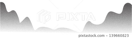 Dot mountain pattern, grain landscape abstract pattern Dot mountain pattern, grain landscape abstract pattern 139660823