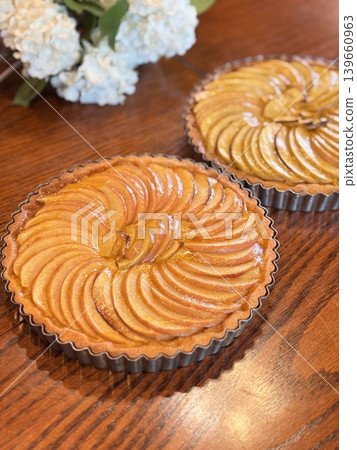 Apple tart (cafe sweets) 139660963