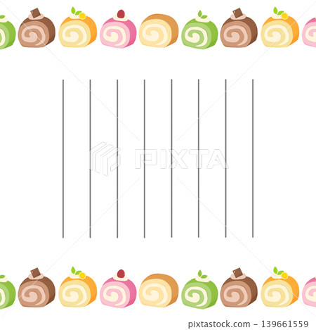Roll cake letter Roll cake letter 139661559