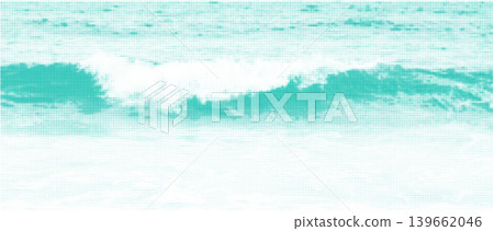 Ocean water halftone pattern, sea wave dot texture Ocean water halftone pattern, sea wave dot texture 139662046