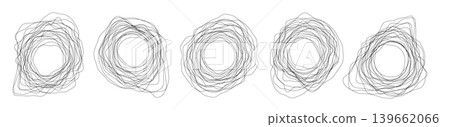 Line round wave icon, concentric linear sound pattern Line round wave icon, concentric linear sound pattern 139662066