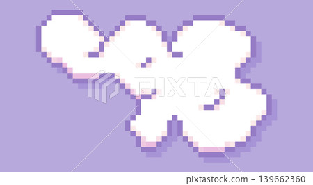 Pixel art cloud. Pixel art cloud. 139662360