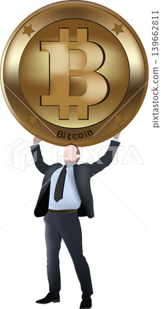 executive successfully raises bitcoin symbol executive successfully raises bitcoin symbol 139662811