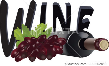 glass bottles containing black wine symbol glass bottles containing black wine symbol 139662855