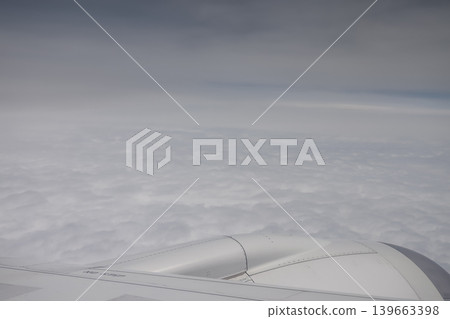 Peaceful Cloudscape Seen From Aircraft Above Peaceful Cloudscape Seen From Aircraft Above 139663398