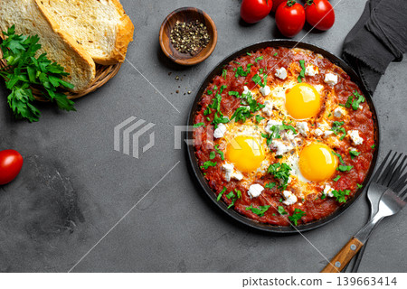 Shakshuka healthy breakfast Shakshuka healthy breakfast 139663414