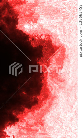 Red and white ink cloud texture with smoky fluid swirls, abstract dramatic background Red and white ink cloud texture with smoky fluid swirls, abstract dramatic background 139663455