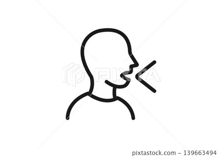 Icon of a person speaking - Translation, conversation, language learning Icon of a person speaking - Translation, conversation, language learning 139663494