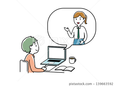 在線上傾聽或與他人交談的人 04 139663592