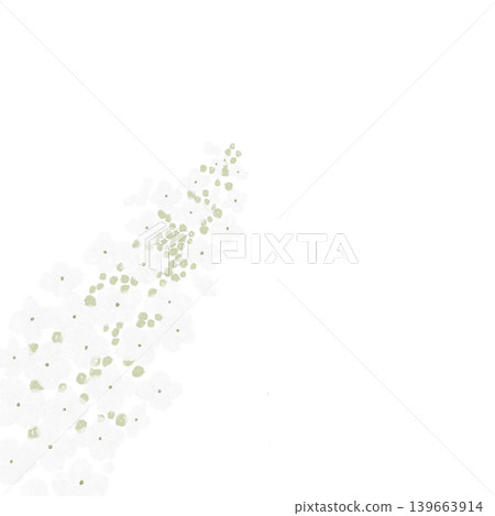 Flower illustration: Oakleaf hydrangea 139663914