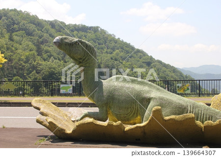 Monument at Fukui Prefectural Dinosaur Museum Monument at Fukui Prefectural Dinosaur Museum 139664307