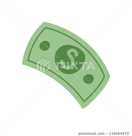 Simple flat cash icon with green color and soft curve shape. Minimal money symbol as finance and economy concept. Useful for bank app, charity donate or business budget interface, modern financial Simple flat cash icon with green color and soft curve shape. Minimal money symbol as finance and economy concept. Useful for bank app, charity donate or business budget interface, modern financial 139664978