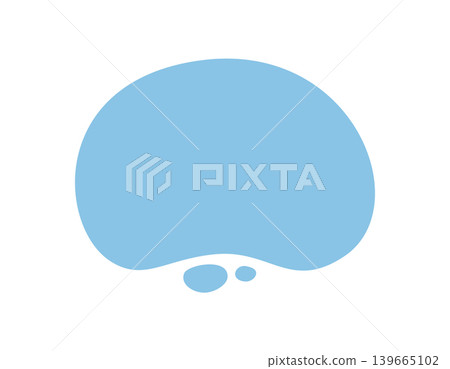 Blue amorphous organic flat shape forms the main subject with a soft and fluid abstract blob set. Solid color background creates a modern set as simple visual element. Blue amorphous organic flat shape forms the main subject with a soft and fluid abstract blob set. Solid color background creates a modern set as simple visual element. 139665102