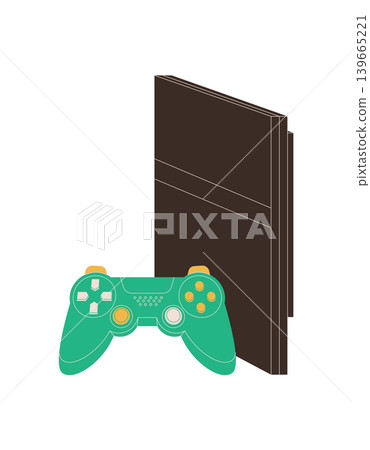 Retro y2k console and controller icon in flat style. Gamepad and joystick device with joy stick for videogame or video game gadget. Classic entertainment technology, perfect for game gadget Retro y2k console and controller icon in flat style. Gamepad and joystick device with joy stick for videogame or video game gadget. Classic entertainment technology, perfect for game gadget 139665221